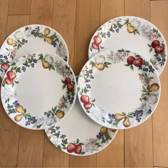 Corelle Dining Corelle Chutney X Floral Fruit Pattern Dinner